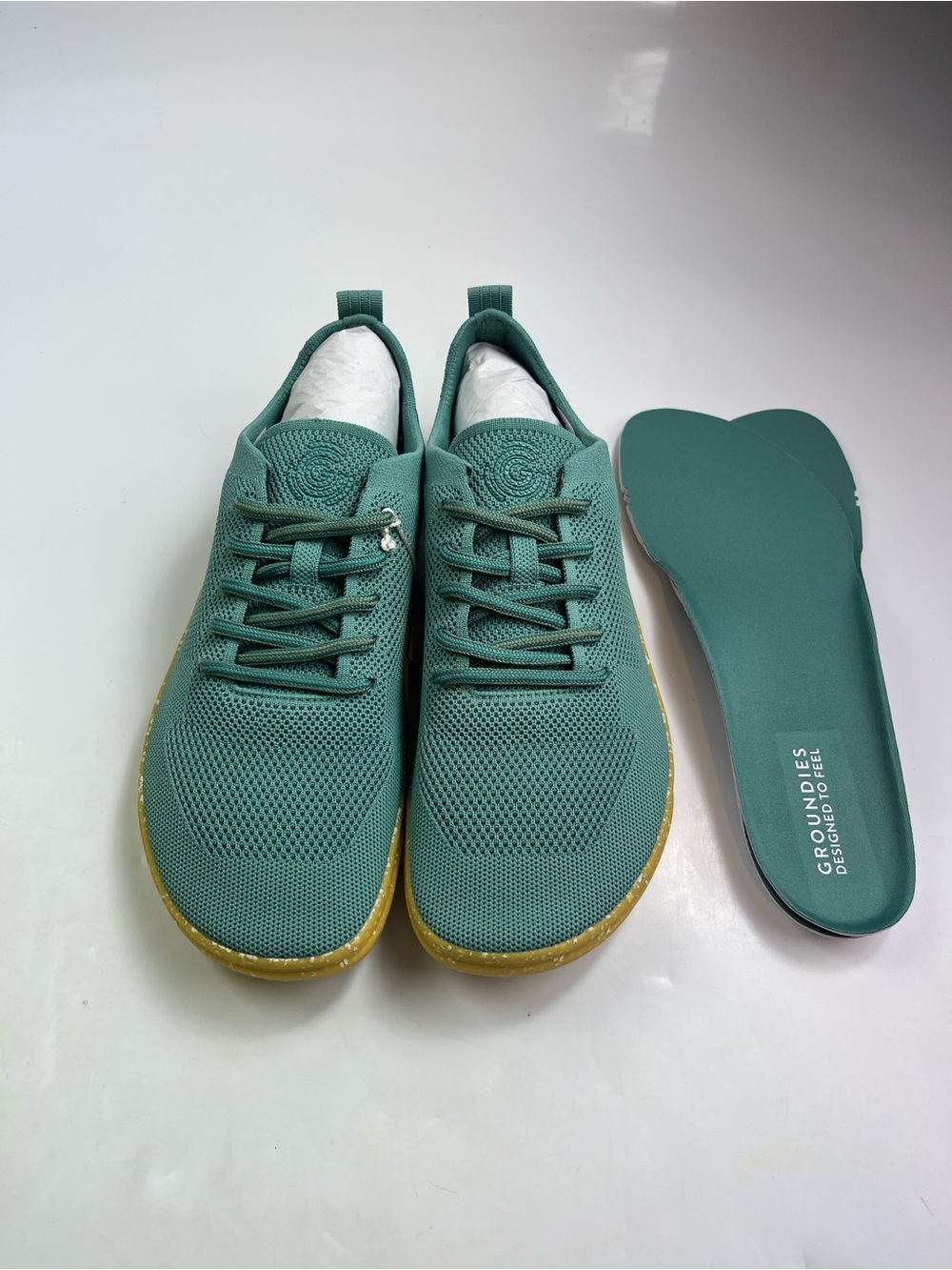 Groundies Mens Active Knit Jade Barefoot Size US12